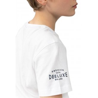 T-shirt col rond Deeluxe Junior en coton blanc