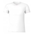 Tee-shirt col V made in France Eminence en coton blanc