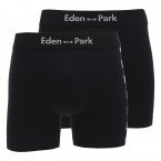 Boxer à bande logotée Eden Park en coton bleu marine