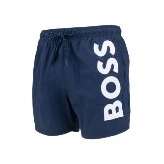 Short de bain Boss bleu marine avec logo floqué