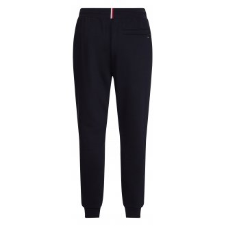Pantalon de jogging Tommy Hilfiger en coton mélangé noir