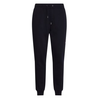 Pantalon de jogging Tommy Hilfiger en coton mélangé noir