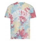 Tee-shirt à col rond Tommy Hilfiger en coton biologique multicolore