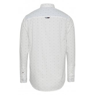 Chemise coupe slim à col américain Tommy Hilfiger en coton blanc