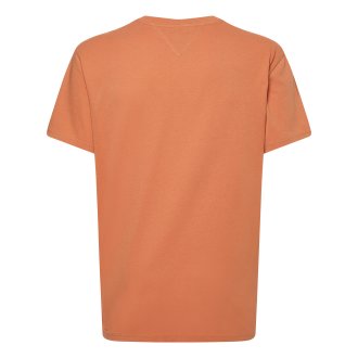 T-shirt col rond Tommy Hilfiger en coton organique orange brodé