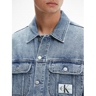 Veste en jean Calvin Klein en coton bleu effet délavé