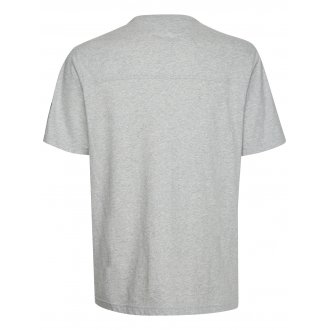 Tee-shirt col rond Calvin Klein en coton gris clair chiné