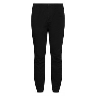 Pantalon slim Calvin Klein en coton stretch noir resserré aux chevilles