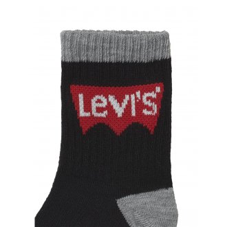 Lot de 3 paires de chaussettes Levi's® blanches, noires et grises