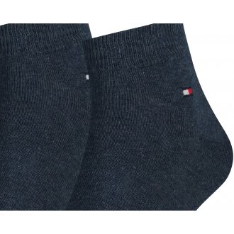 Lot de 2 paires de chaussettes Tommy Hilfiger en coton stretch bleu marine