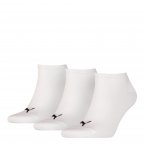 Lot de 3 paires de chaussettes basses Puma en coton mélangé blanc