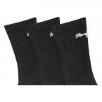 Lot de 3 paires de chaussettes hautes Puma en coton mélangé noir