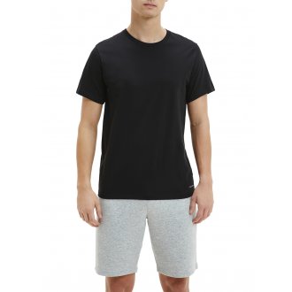 Lot de 3 t-shirts col rond Calvin Klein en coton noir