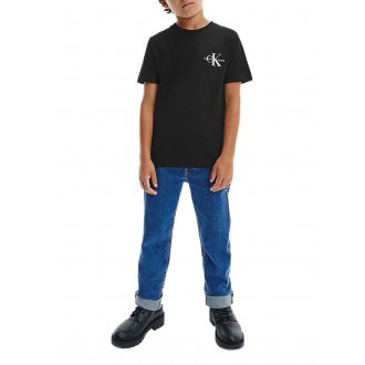 T-shirt col rond Calvin Klein en coton biologique noir