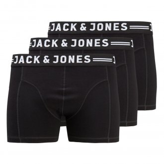 Lot de 3 boxers Jack & Jones en coton stretch noir