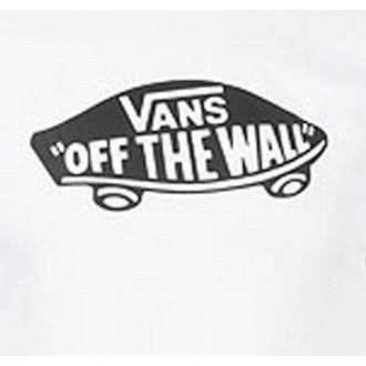 Tee-shirt col rond Vans Junior en coton blanc floqué