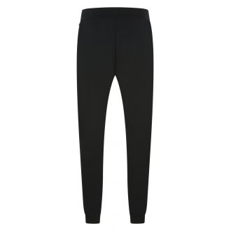 Pantalon de jogging Boss en coton noir avec bandes latérales colorées