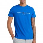 T-shirt à col rond coupe regular Tommy H Sportswear en coton biologique bleu