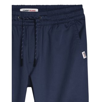 Pantalon Tommy Hilfiger en coton mélangé bleu marine slim