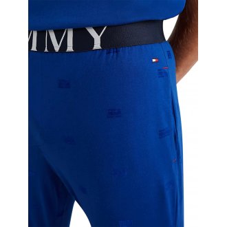 Pantalon de pyjama Tommy H Sportswear en coton biologique bleu