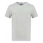 T-shirt Junior Garçon Tommy H Sportswear Basic Vn Knit S/S coton biologique droite avec manches courtes et col v gris