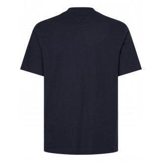 T-shirt col rond et coupe droite Tommy H Sportswear en coton bleu marine
