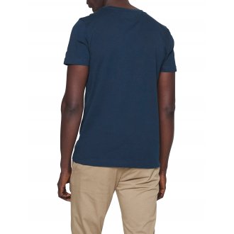 T-shirt col rond Junior Garçon Tommy H Sportswear en coton avec manches courtes bleu marine