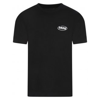 T-shirt Vans coton avec manches courtes et col rond noir