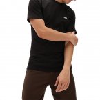 T-shirt Vans en coton noir coupe droite avec manches courtes et col rond 