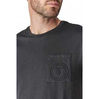 T-shirt col rond Le Temps des Cerises en coton avec manches courtes noir