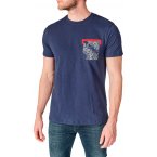 T-shirt col rond Le Temps des Cerises en coton avec manches courtes bleu marine