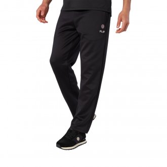 Pantalon de jogging Serge Blanco noir adjusted-fit à poches zippées