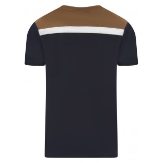 T-shirt Redskins coton avec manches courtes et col rond tricolore