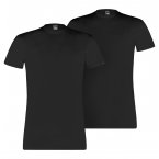 Lot de 2 T-shirts Puma coton avec manches courtes et col rond noir