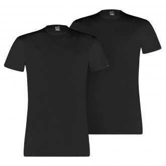 Lot de 2 T-shirts Puma coton avec manches courtes et col rond noir