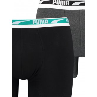 Lot de 2 boxers Puma en coton gris et noir