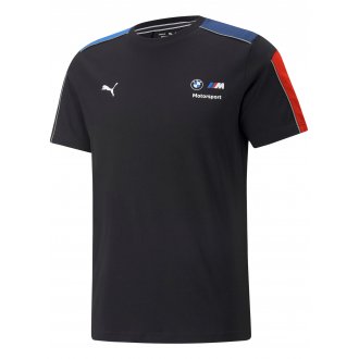 T-shirt Puma collab BMW en coton noir à manches courtes et col rond