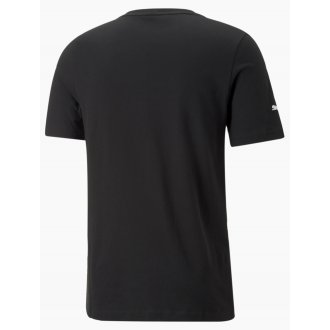 T-shirt col rond Puma en coton avec manches courtes noir