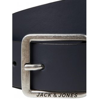 Ceinture Jack & Jones Premium Espo Belt en cuir bleu marine