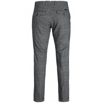 Pantalon coupe regular fit Premium Ollie en coton gris