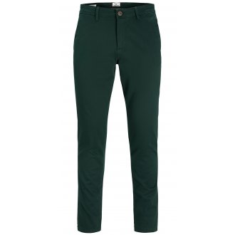 Pantalon coupe slim fit Premium Marco en coton vert sapin