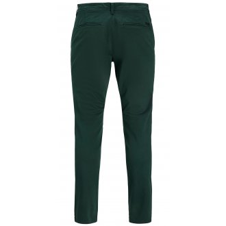 Pantalon coupe slim fit Premium Marco en coton vert sapin
