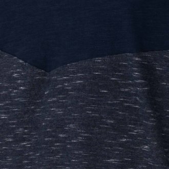 T-shirt col rond Tom Tailor avec manches courtes bleu marine chiné