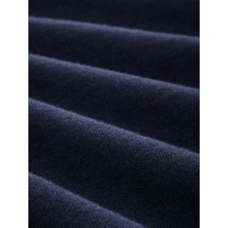 Pull Tom Tailor en coton bleu marine coupe droite avec manches longues et col v