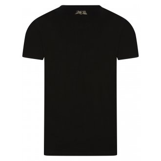 T-shirt à col rond Von Dutch en coton noir avec logo rouge floqué