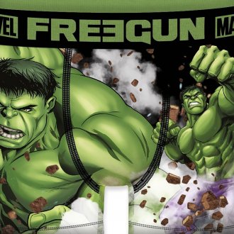 Boxer coupe fermée Junior Garçon Freegun Marvel Hulk vert