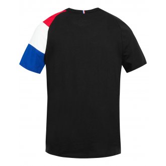 T-shirt avec manches courtes et col rond Coq Sportif coton noir