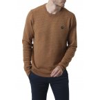 Pull Deeluxe avec manches longues et col rond camel