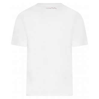 T-shirt Teddy Smith coton droite avec manches courtes et col rond blanc