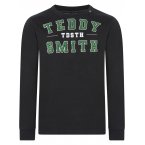 T-shirt à manches longues Junior Garçon Teddy Smith PERDRO en coton marine chiné